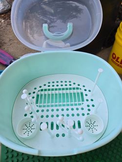 Portable baby bottle drying rack