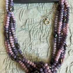 Beautiful Purple Necklace/ Jewelry 