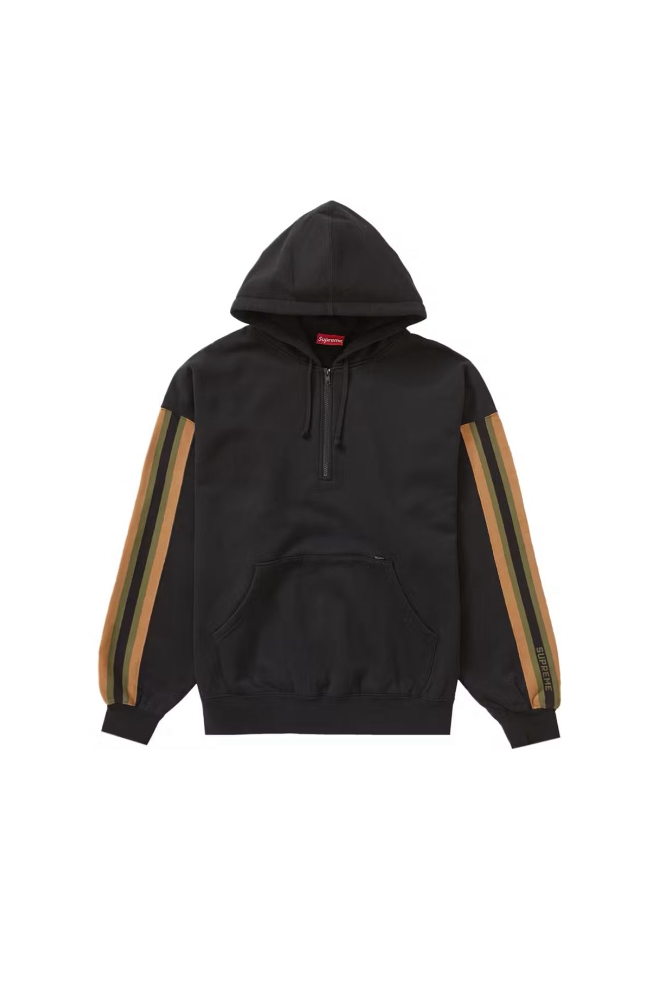 Supreme Half Zip Sweater With Hoodie
