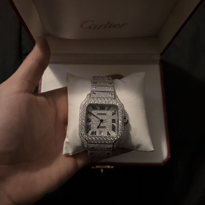 VVS MOISSANITE ICED OUT CARTI WATCH