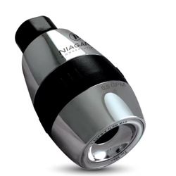 Tri-Max 1-Spray with 0.5-1.5 GPM 2 in. Wall Mount Adjustable Fixed Shower Head in Chrome, 1-Pack