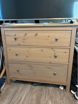 IKEA HEMNES 3-Drawer Chest – Gray-Brown Stain