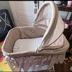 A baby bassinet