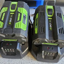 2 Ego 56 Volt Batteries and Charger