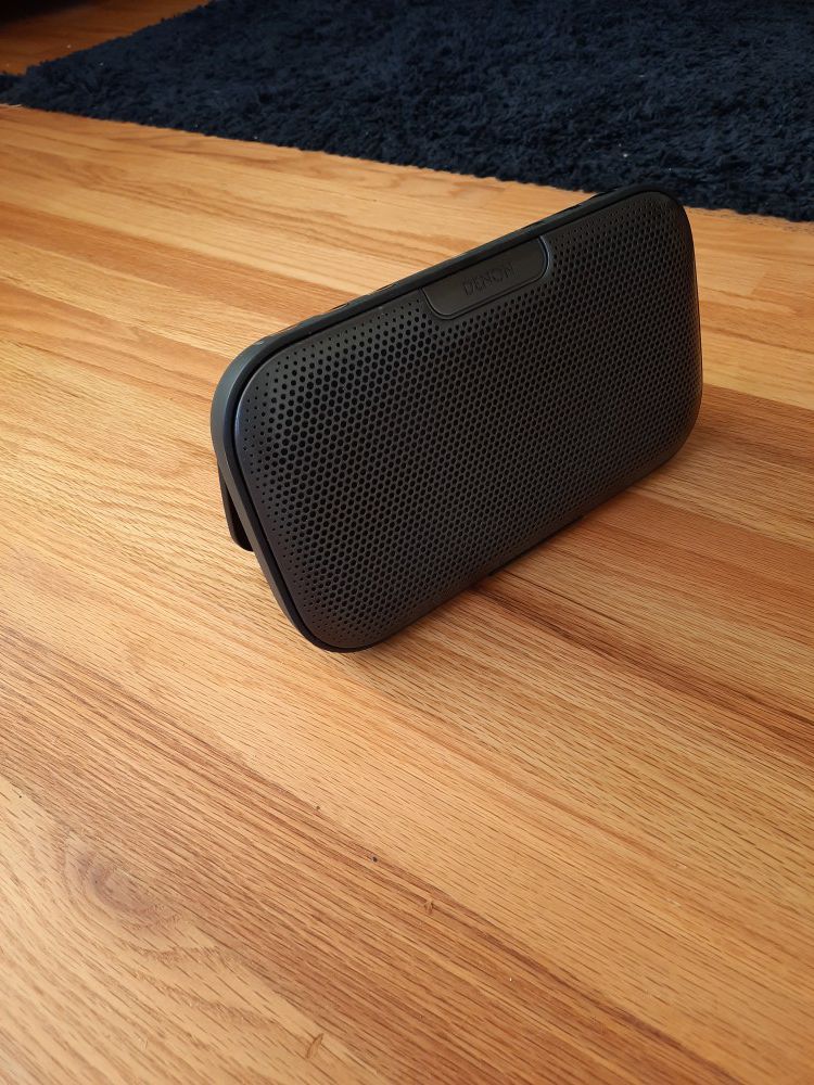 Bluetooth speaker by Denon.