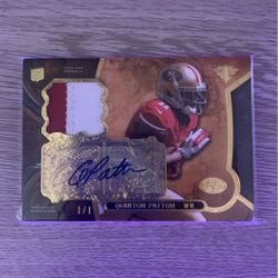 1/1 Auto/Jersey Patch Quinton Patton 