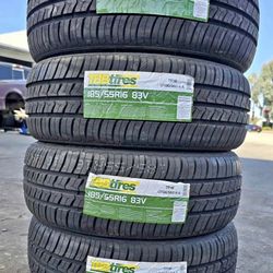 185/55R16 Set Of 4 TBB New Tires 
