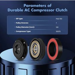 AC Compressor Clutch Kit Dodge Ram 1(contact info removed) 3(contact info removed) 5.7L 2003-2008