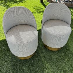 MITCHELL GOLD + BOB WILLIAMS 33 X 23 SWIVEL CHAIRS 47TH AVE. AND DOBBINS IN LAVEEN