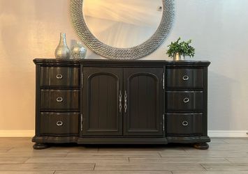 Dark grey triple dresser