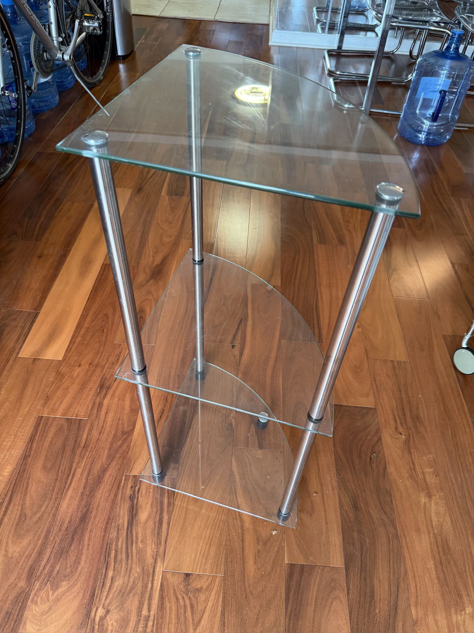 Glass Corner Shelf