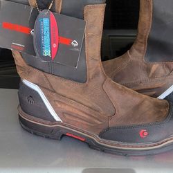 New Men Steel Toe Work Boots Wolverines Size 11