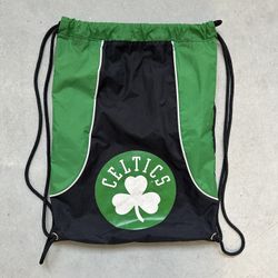 Vintage Boston Celtics Drawstring Backpack Backsack Official NBA Merchandise