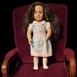 Vintage Upholstered Child Size Platform Rocker-Gorgeous!