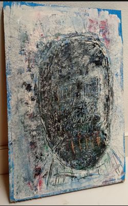 Original Abstract Artwork Painting 17" x 11" Acrylic on Wood *50.00* Home Decor Art