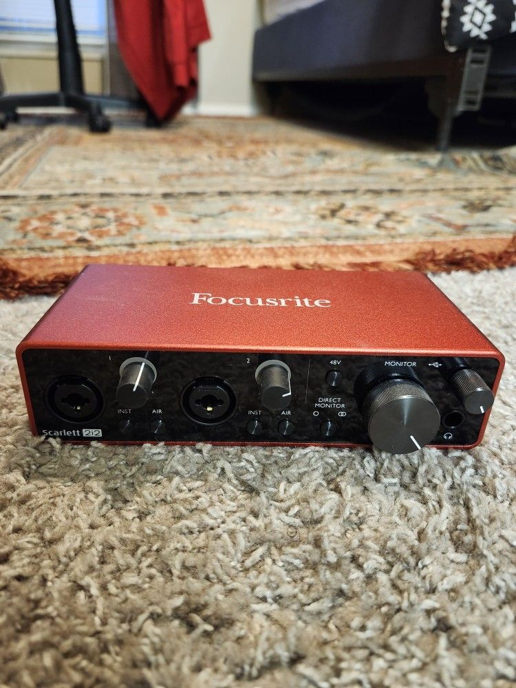 Focusrite Scarlett 2i2 3rd Gen USB Audio Interface for Recording