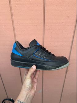 Air Jordan 2 Retro SP Low Black Varsity Royal Off-White Size 12 Men’s