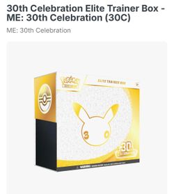 Pokemon 30th celebration elite trainer box