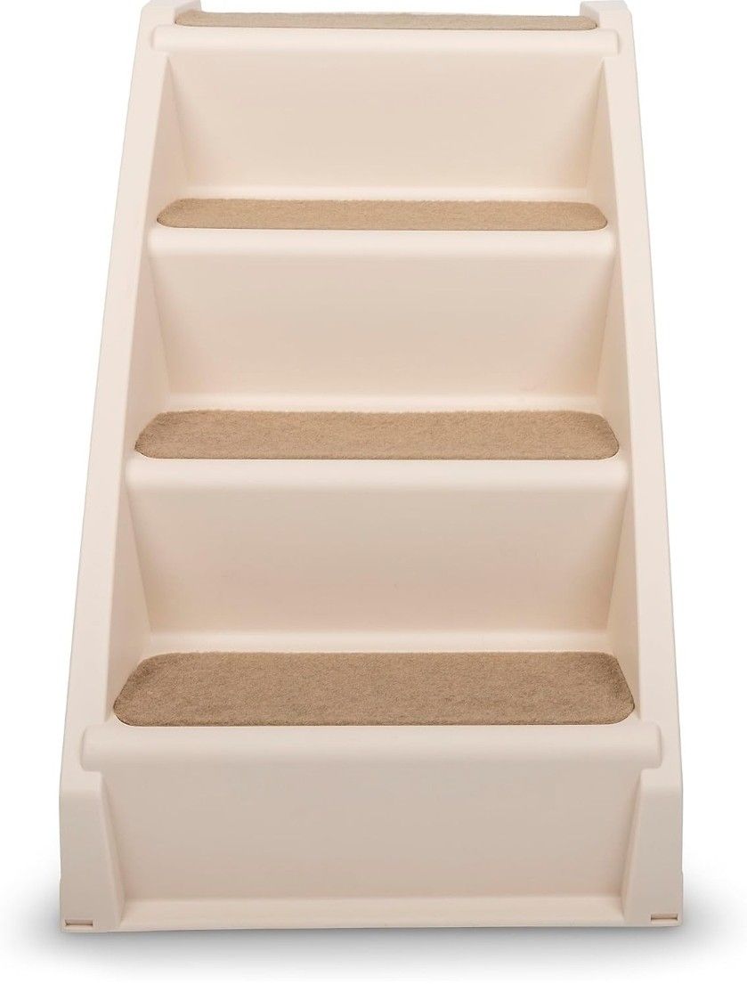 PetSafe CozyUp Folding Dog Stairs for High Beds - Pet Stairs for Indoor/Outdoor Use at Home or Travel - Pet Steps with Siderails, Non-Slip Pads - Dura