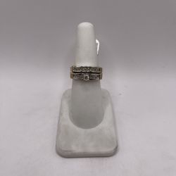 Gold Duo Diamond Engagement Ring Set