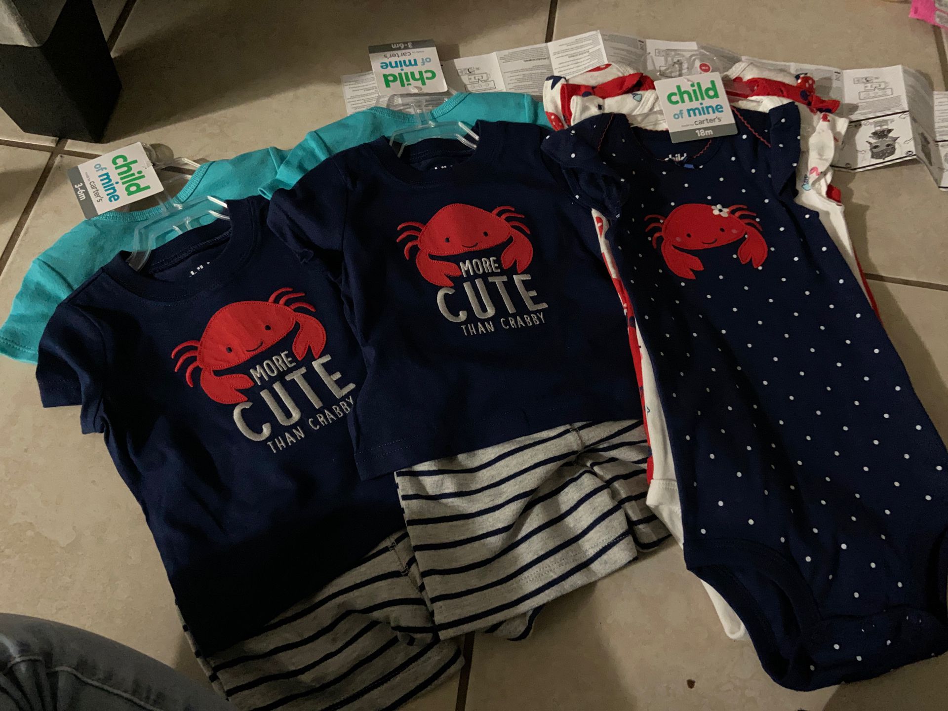 Baby clothes each $ 5