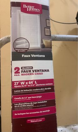Better Homes and Gardens Faux Wood Blinds 27x64