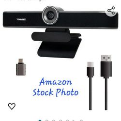 Streaming Webcam with Microphones and Speaker, 1080P 60FPS  *NEW in Box*