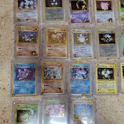 Japanese Vintage Pokemon Cards 