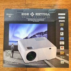 EOS Retina SERIES-1 4K/8K 3D Smart TV Projector 