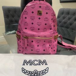 MCM Pink Backpack As New only $400 or Best Offer 💕