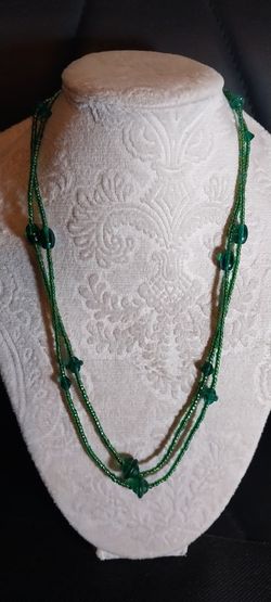 Green Bead Necklace