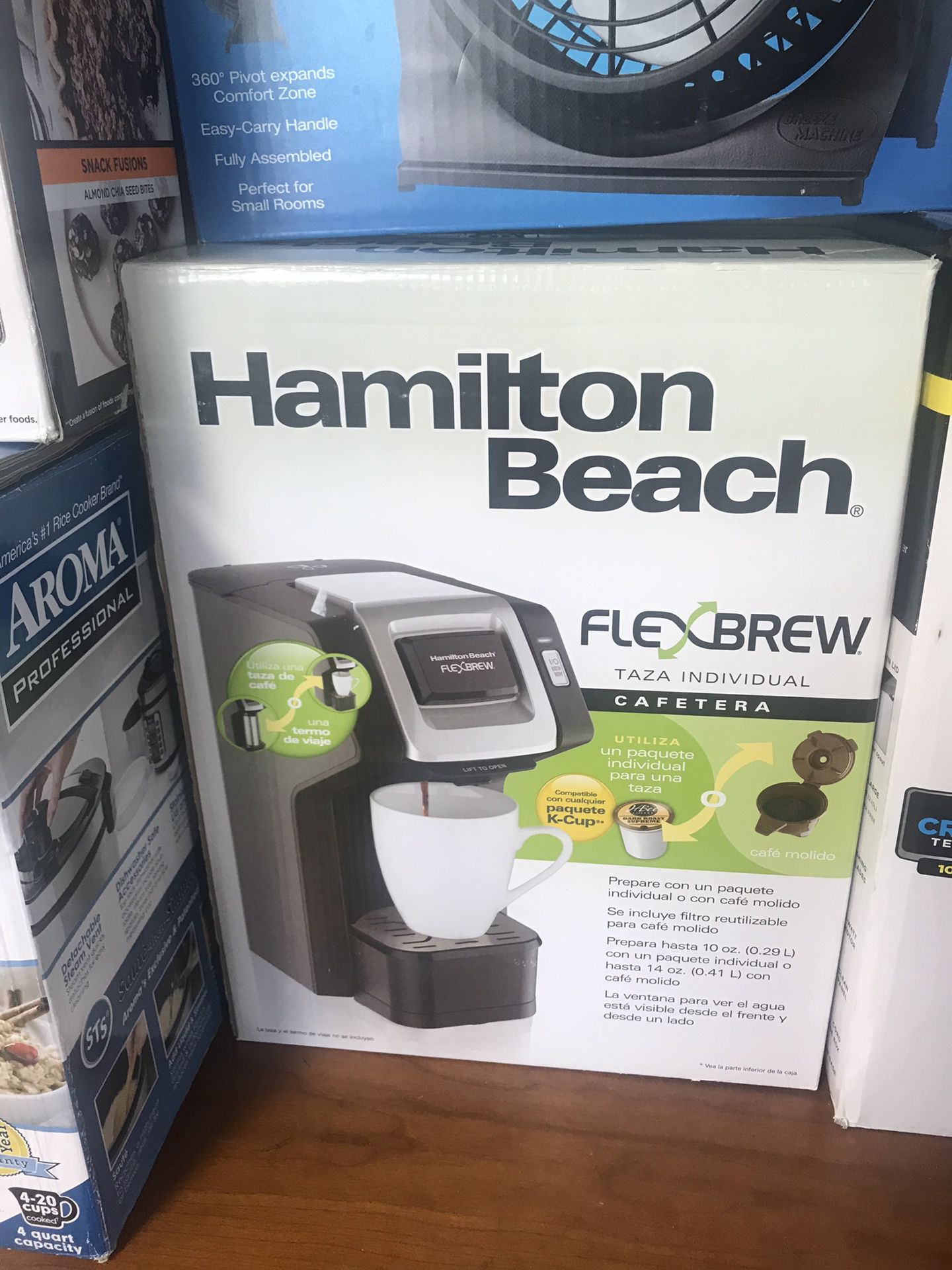 New Hamilton Beach mini Flex Brew Coffee Maker for Keurig coffee k-kups