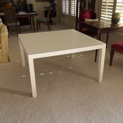 Parsons table For 2 Twin Beds