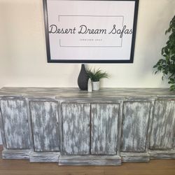 Waterfall 80 Wide Pine Wood Sideboard