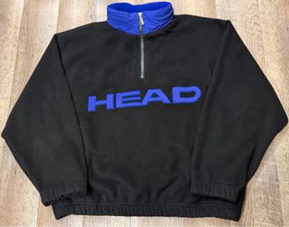 Vintage Head Tennis Fleece Quarter Zip Sweater Size XL