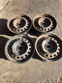 Set of 4 Steel Rims15 inch