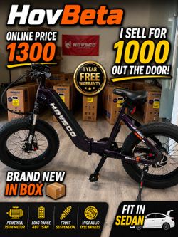 HOVSCO ebike red and purple color -foldable electric bike for mountain