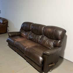 Lazy Boy Leather Couch 