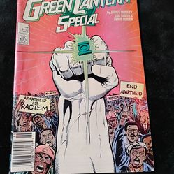 THE

GREEN LANTERN SPECIAL

by JAMES OWSLEY TOD SMITH & DENIS RODIER

1988

$1.50 CAN $2.00

AUTHORITY

END APARTHEID

APARTHEID RACISM

FREEDOM