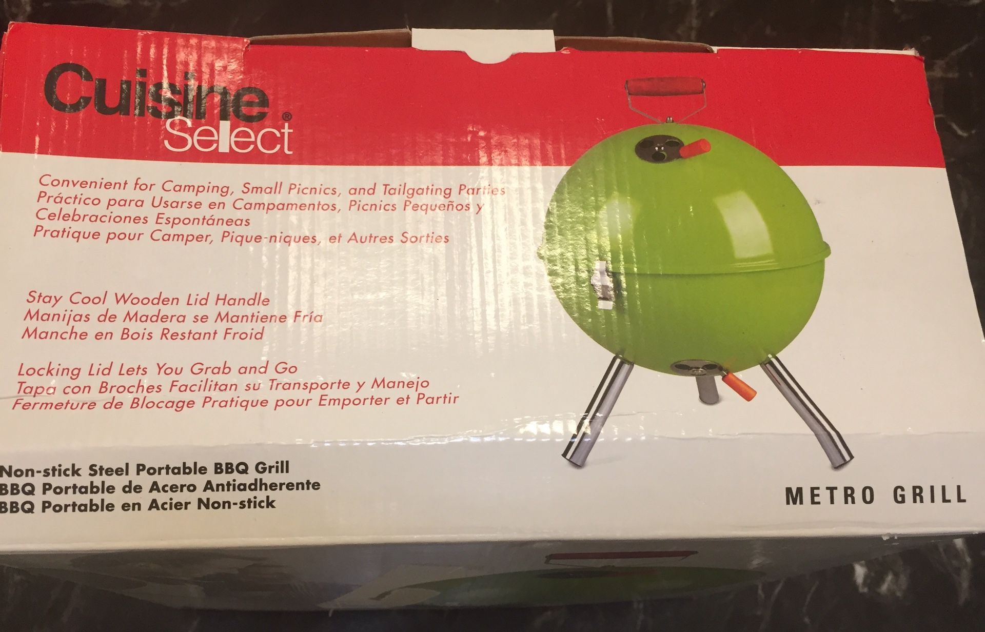 New Cuisine Select Metro Grill! Portable BBQ Barbecue Grill Camping Gear Outdoors Nice Gift