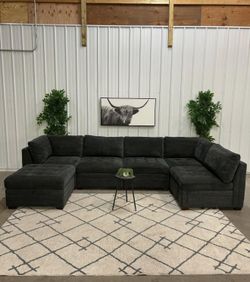Thomasville Tisdale 6-Piece Modular Sectional – Dark Gray