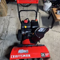 Craftsman Snowblower 24in Like New