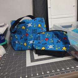 Game Over small Tote And Cosmetic Bag Set