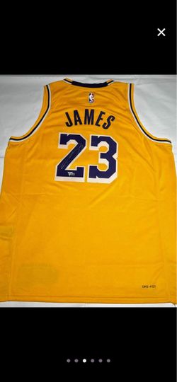 LeBron James Los Angeles lakers signed jersey fanatics authentication
