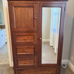 Pottery Barn solid wood Armoire
