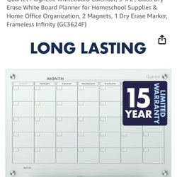 Quarter magnetic White Board Calendar 3x2