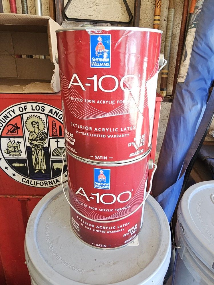I Have 4- 5 gallons exterior  latex paint asking $250