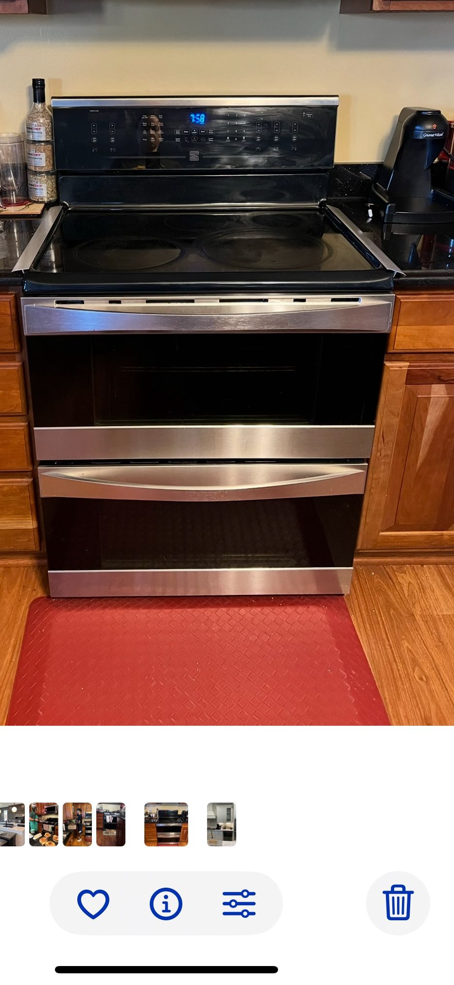 Kenmore Elite Electric Double Oven range