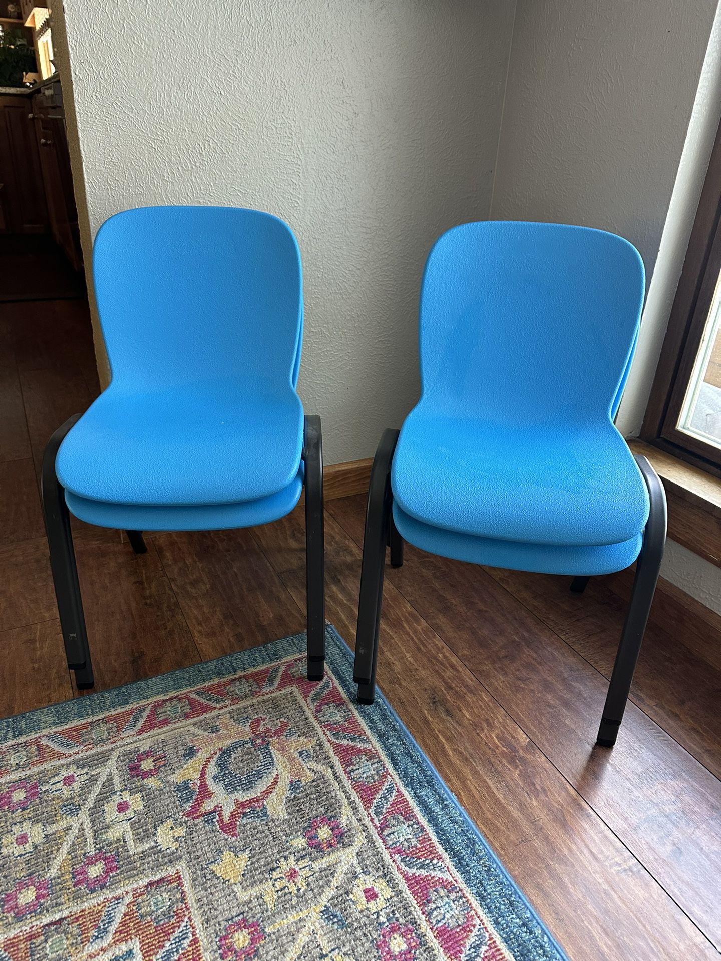 Lifetime Stackable Kids Chairs Blue 