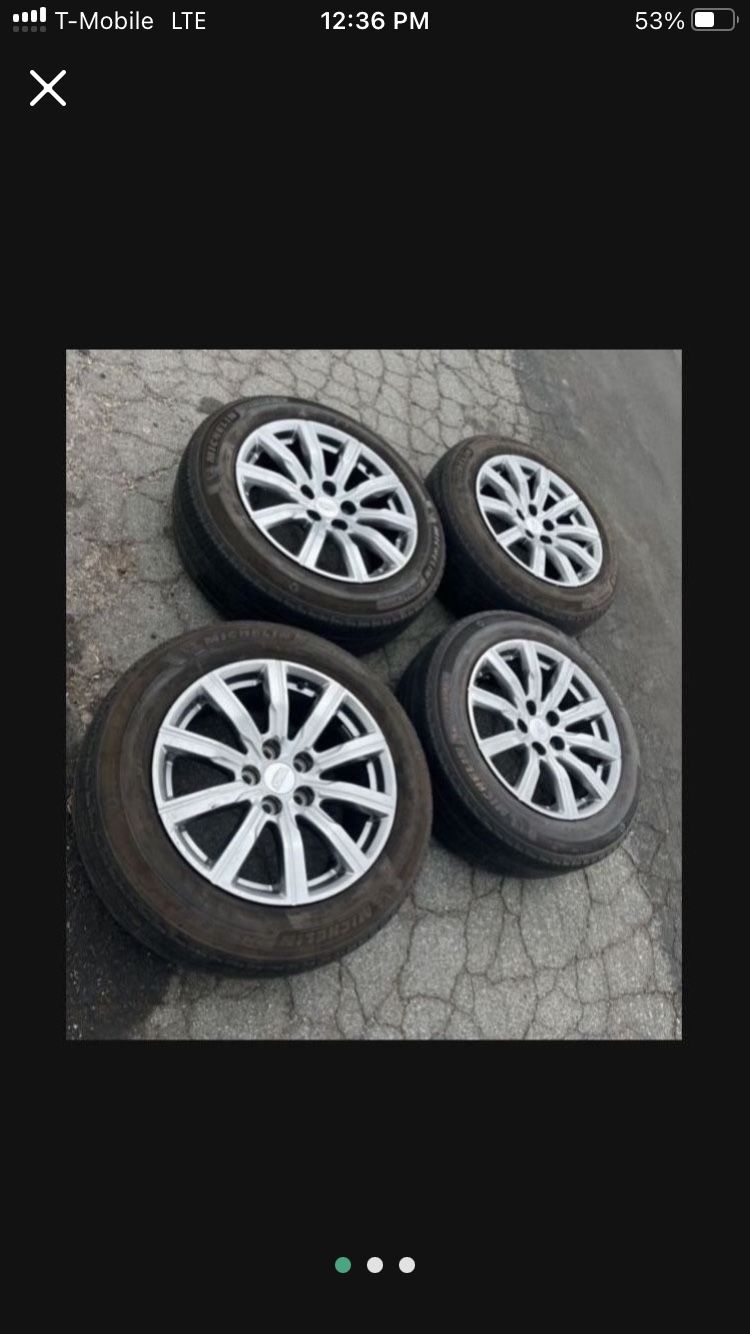 4 — 225/60r18 5x120 5x4.72 Stock Cadillac Cts Chevy Camaro S10 Bmw Wheels Rims Tires!!!!!!!